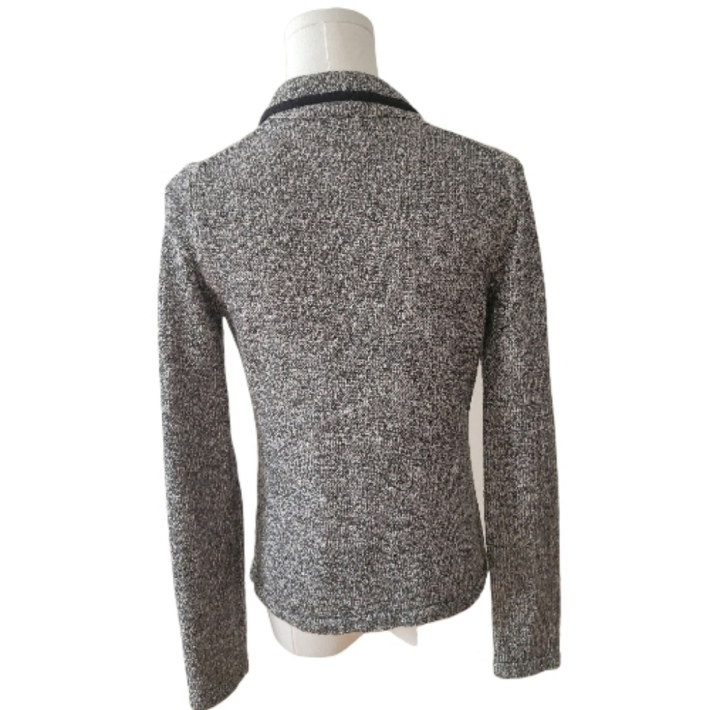 Banana Republic Silver & Black One‎ Button Cardigan Sweater Size Small - Picture 4 of 5